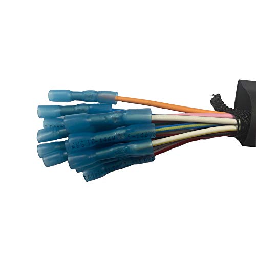 Snowplow Blade Wiring Harness (Plow Side) 13 Pin Male Adapter/Connectors and Pigtails Fits Boss MSC04754 1304744