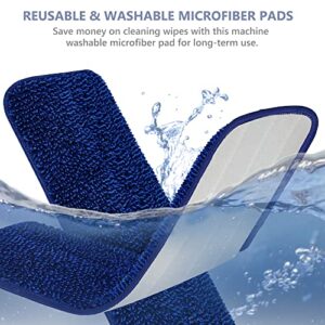 Spray Mop for Floor Cleaning Microfiber Floor Mop Wet Dry Dust Flat Cleaning Mop with 5 Washable Mop Pads and Refillable Bottle for Home Kitchen Bathroom Wood Laminate Vinyl Ceramic Hardwood Tile
