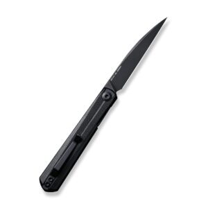 CIVIVI Clavi Folding Knife, Front Flipper Knife for Everyday Carry, 3.06" Nitro-V Steel Blade Black G10 Handle Pocket Knife for EDC C21019-1