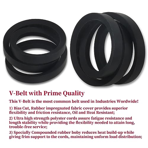 GELASKA 2 Pack HS35 V-Belt 22431-727-013 V-Belt (5/8" x 39") for Honda HS35 Snow Blower and FC600 FC600K1 FC600K2 FR650 FR750 FG400 FG500 Tillers