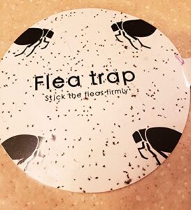 12 packs flea trap refill discs for inside your home, natural flea light trap sticky pads for flea detection.