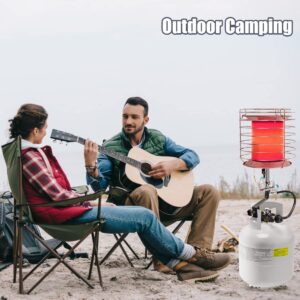 Toolsempire 35,000-42,000 BTU Outdoor Heater Propane, 360° Propane Tank Heater with Shut-off Valve, Tip-over Switch & Stainless Steel Reflector, Portable Propane Heater for Outside, Camping