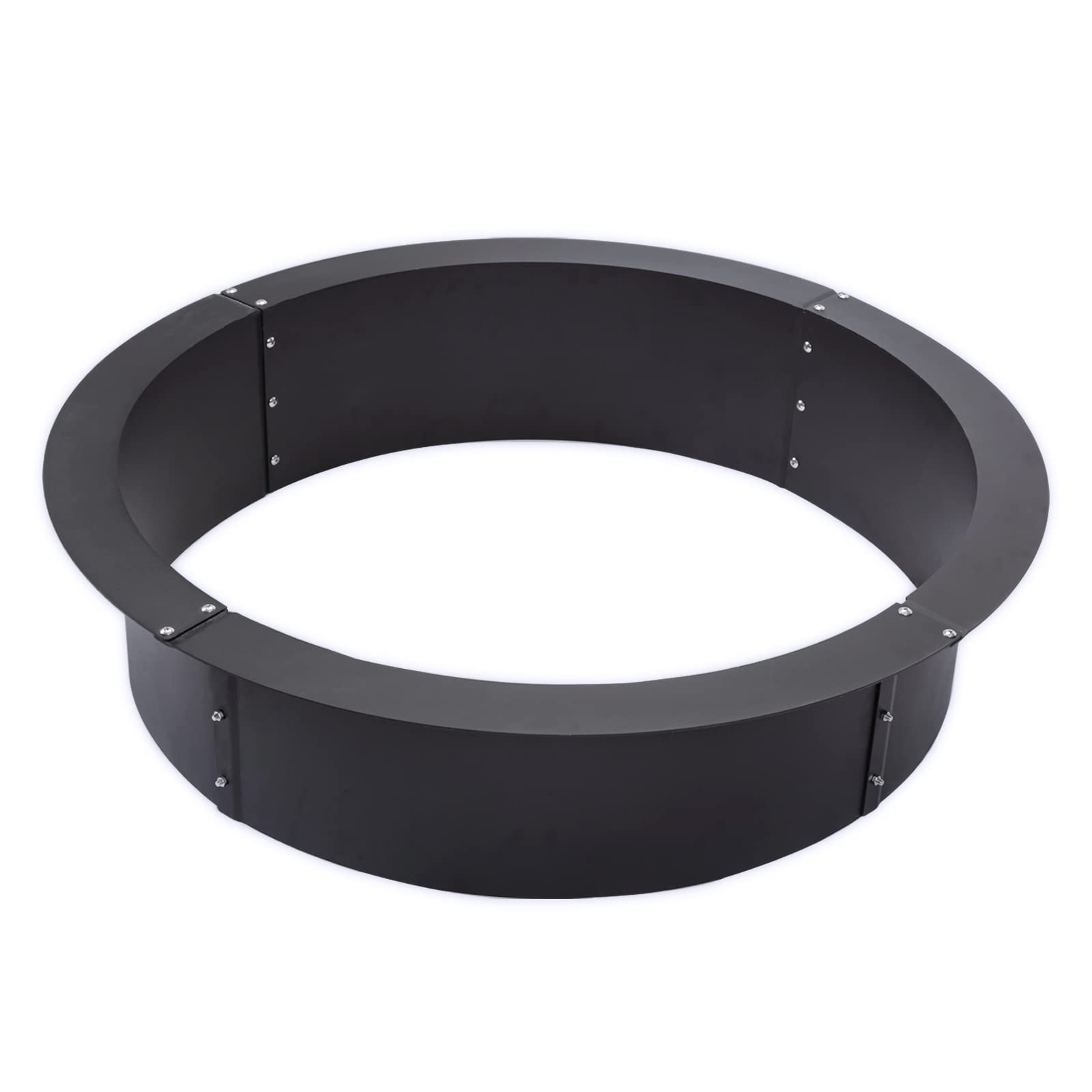 Fire Pit Ring 45" OD/39 ID, Round Solid Steel Fire Ring, Fire Pit Lined Above DIY Campfire Ring or Outdoors