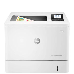 hp laserjet enterprise m554dn print only wired color laser printer for home office, 2.7" touchscreen, 600 x 600 dpi, 35 ppm, automatic duplex printing, ethernet, white, cbmou printer cable