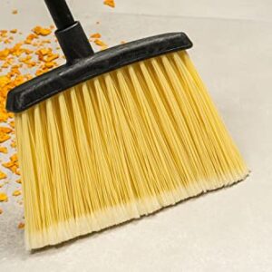 Carlisle FoodService Products CFS Duo-Sweep Plastic Large Debris Lobby Broom with Handle, 36 Inches, Natural, (Pack of 12)