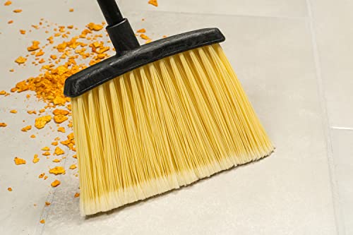 Carlisle FoodService Products CFS Duo-Sweep Plastic Large Debris Lobby Broom with Handle, 36 Inches, Natural, (Pack of 12)