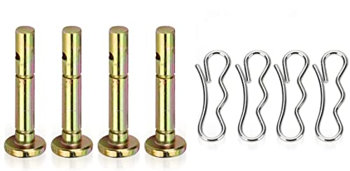 Go-Cheers 4Pack 738-04124A Shear Pins & 714-04040 Bowtie Cotter Pins for MTD Troy-bilt Craftsman 738-04124A 738-04124 938-04124 714-04040 7188389 80-749 780-242 Snow Throwers