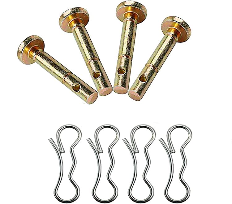 Go-Cheers 4Pack 738-04124A Shear Pins & 714-04040 Bowtie Cotter Pins for MTD Troy-bilt Craftsman 738-04124A 738-04124 938-04124 714-04040 7188389 80-749 780-242 Snow Throwers