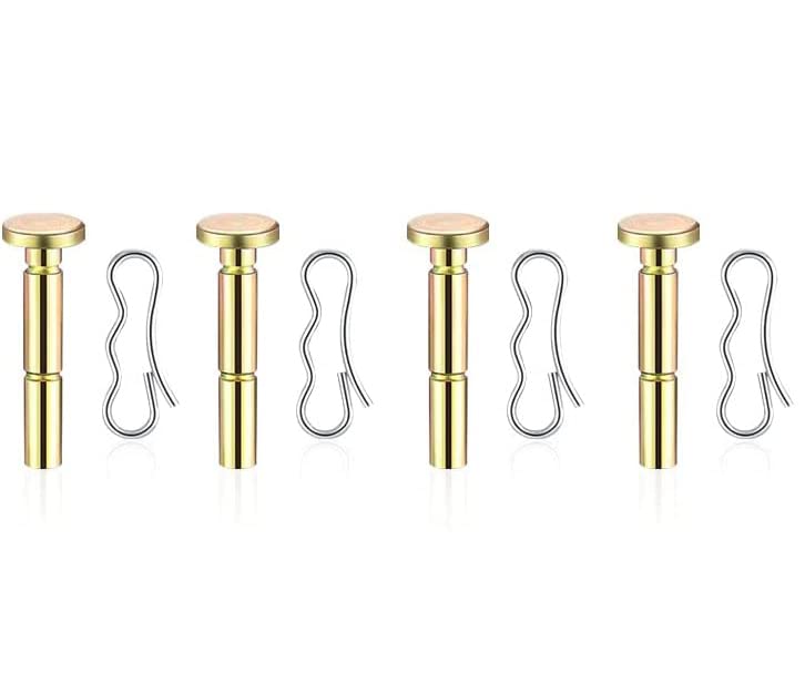 Go-Cheers 4Pack 738-04124A Shear Pins & 714-04040 Bowtie Cotter Pins for MTD Troy-bilt Craftsman 738-04124A 738-04124 938-04124 714-04040 7188389 80-749 780-242 Snow Throwers