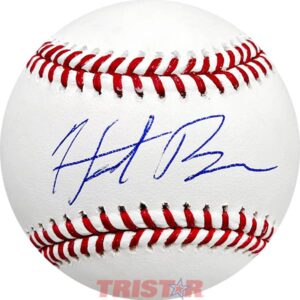 hunter brown signed autographed official ml baseball tristar