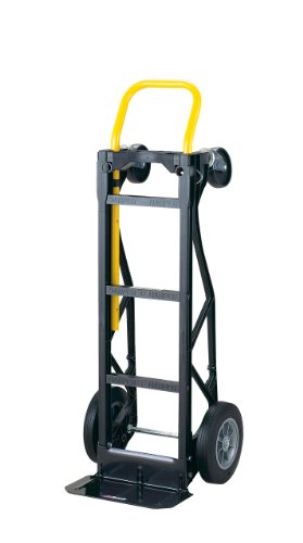 Harper Trucks 600lb/700lb Capacity Nylon Frame Convertible Hand Truck with 10" Solid Rubber Wheels - Assembly Required