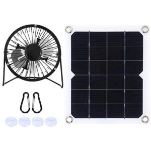 nikou 10w photovoltaic solar panel with cooling fan for home pet dog house