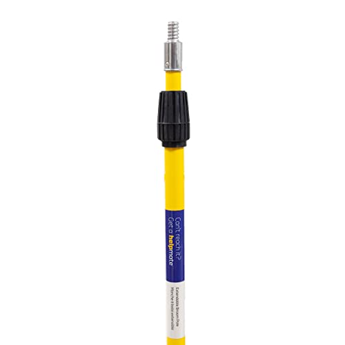 Help Mate HM92508 Trucker Broom Extension Pole Fiberglass Extendable Broom Pole Universal Fit