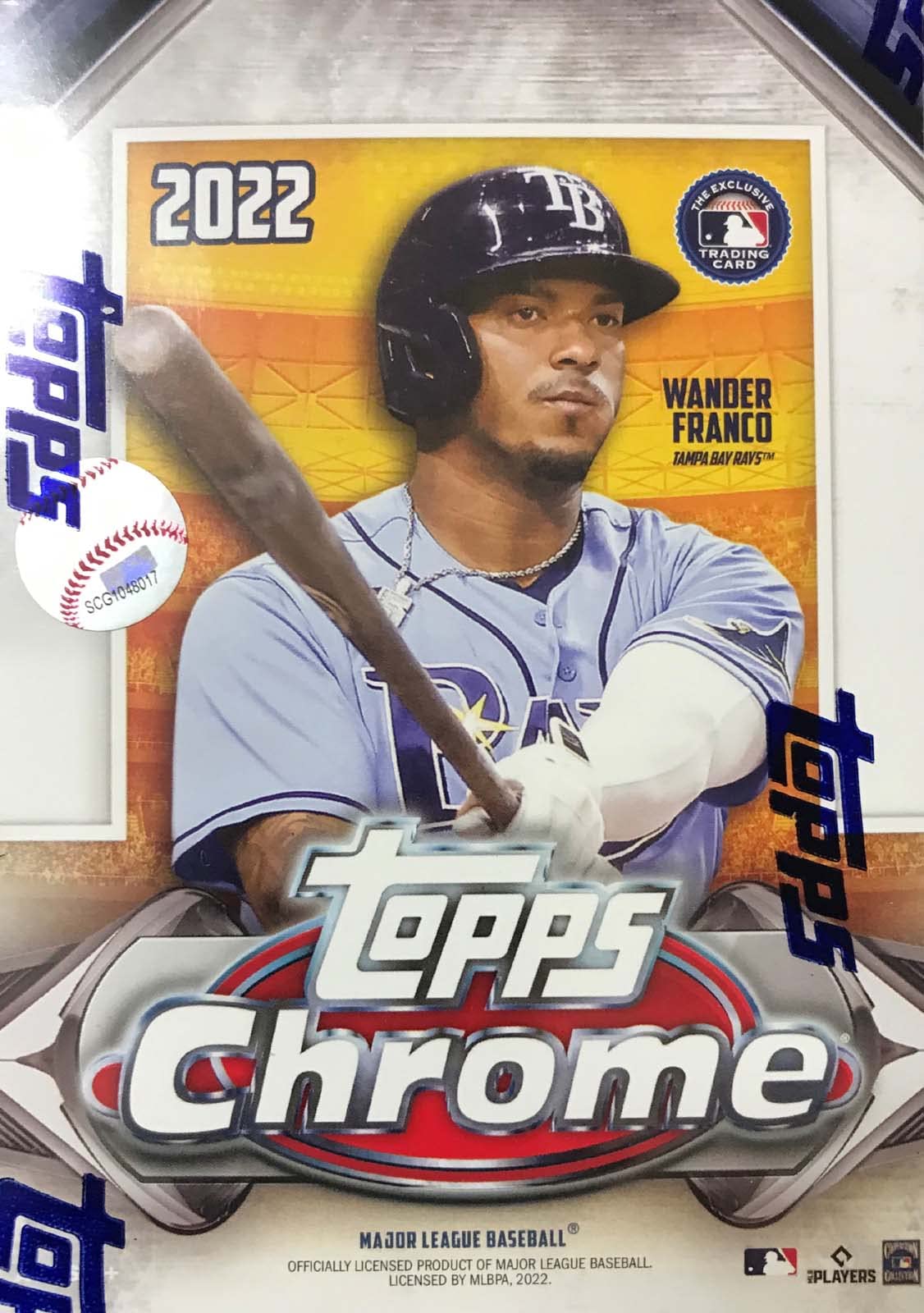 2022 Topps CHROME Baseball Series Blaster Box of Packs with Retail EXCLUSIVE Sepia and Pink Refractor Parallels in each Box