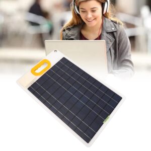 Portable Solar Panel Kits,30 Watt Monocrystalline Solar Panels 5 Volt,Monocrystalline Solar Panel Kit with High Efficiency Module Power for Battery Charging, 30 Watt Monocrystalline Solar Panel