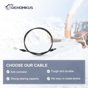 DEHOMKUS 2-PK 178674 Chute Deflector Cable for Husqvarna Parts 532420673 585271701 420673 Snow Thrower - 2-Packs for AYP Part 178674 Snowblower Control Drive Cable