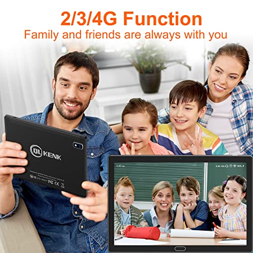 2023 Upgraded Tablet, Android 11.0 Tablet with 64G ROM+4G RAM Mass Storage, Tablet 10.1 inch Large Screen, Octa-Core Processor, 2 Sim Card Slot, 13MP+5MP Dual Cameras, GPS WiFi Bluetooth Support