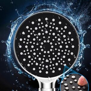 ODMJ Filtered Shower Head, High Pressure Shower Head with 6 Settings, Handheld Shower Head with 59" Hose and Bracket, Shower Head Filter for Hard Water, Water Saving Spray Soft Spa Shower Head