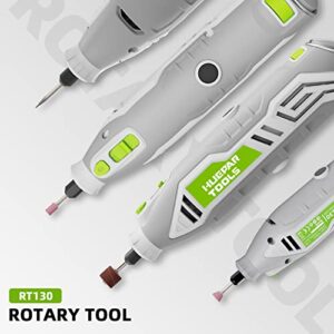 Huepar Tools Rotary Tool Kit, 130W 235pcs Accessories with Flex Shaft include MultiPro Keyless Chuck, 6 Variable Speed 10000-35000RPM Electric Drill Set for Crafting Projects and DIY Creations - RT130