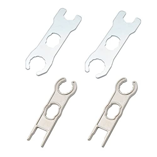 ELFCULB 2 Pairs Solar Metal Spanner Wrench,Solar Panel Connector Tools, Assembly and Disassembly Tool for Solar PV System Extension Cable Wire Kit