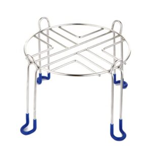 Water Filter Stand for Berkey, 8.6" Diameter 7" Tall, Compatible with Berkey Big and Travel Series Water Filter System, Polished Stainless Steel, Rubberized Non-Skid Feet