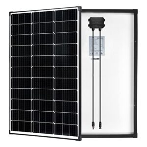 MEGSUN 100 Watt Monocrystalline Solar Panels are Designed to Provide 12 Volt, 22.8% High-Efficiency Power to Various Off-Grid Applications, Such as RV Boats, Batteries, Home Roofs, Campers, and More