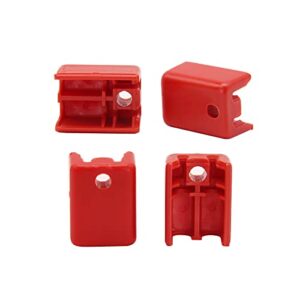 4-pcs 731-04216 dual cable fitting for mtd craftsman troy-bilt yard machines snowblowers - 4 pack red 731-04216a cable fitting holder