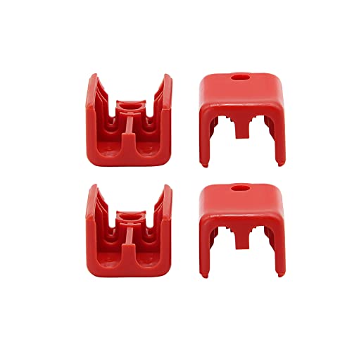 4-Pcs 731-04216 Dual Cable Fitting for MTD Craftsman Troy-Bilt Yard Machines Snowblowers - 4 Pack Red 731-04216A Cable Fitting Holder