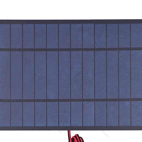 DC6V 6W Polysilicon Tool Supplies with 200cm Red Black Wire,Solar Panel, Portable Waterproof Solar Panel for Car Boat Battery Charg, Portable for Emergency Power Backup, Solar Panel,DC6V 6W Polys