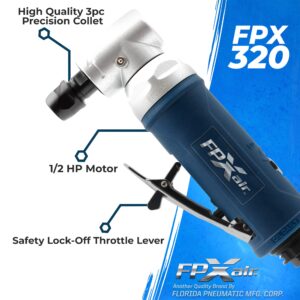 FPXAIR 1/4" Angle Die Grinder: FPX-320, Grinders Pneumatic Tools, Automotive Tools