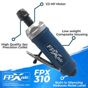 FPXAIR 1/4" Straight Die Grinder: FPX-310, Grinders, Pneumatic Automotive Tools