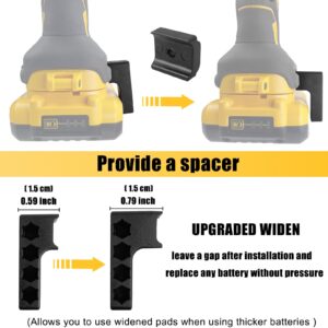 Magnetic 1/4-Inch Hex Bit Holders Fit for Dewalt Wrox Cordless Impacts Screwdrivers,Powerful Magnet Drill Bit Holster Sleeve Organizer, Hex Screw Bit Storage on side of Power Drill,Right Side