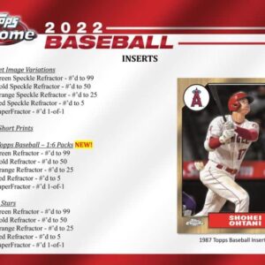 BRAND NEW 2022 Topps CHROME Series 1 AUTHENTIC Trading Card HOBBY Box - Two Chrome Autographs Per Box! - Chance for Julio Rodriguez, Wander Franco, Witt JR. Rookie and Autograph Cards - Plus Bowman Ohtani and Topps Now JULIO RODRIGUEZ Rookie Card in Pictu