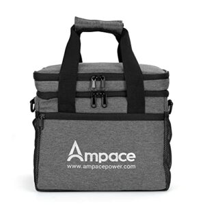 AMPACE Travel Carrying Case P600 Portable Power Station Triple-Layer Battery Storage Case Bag Waterproof & Shockproof Power Station Bag for Outdoor Camping Accessories RV Trip