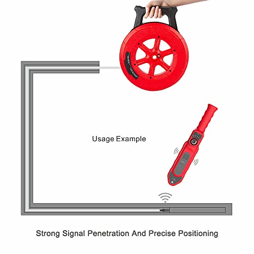 Pipe Blockage Detector, Water Pipe Locator Underground Diagnostic-Tool Wall Scanner Pipeline Blocking Clogging Scanner Plumbers Instrument For Metal PVC Water Pipes, 30M