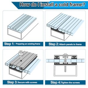 Kirumie 14 Pieces 4' x 2' x 0.16'' Polycarbonate Greenhouse Panels Twin-Wall Polycarbonate Panels Waterproof UV Protected Reinforced Clear Sheets, Panels use for Greenhouse, Outdoor, Plant Stand Roof