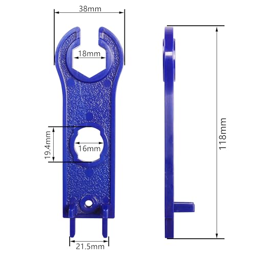 YAODHAOD 2 Pair Solar Disconnect Spanner Wrench Solar Connectors,Solar PV Disconnect Removal Tools,Metal Spanner Wrenches Crimping Tool for Solar PV System Extension Cable Kit…