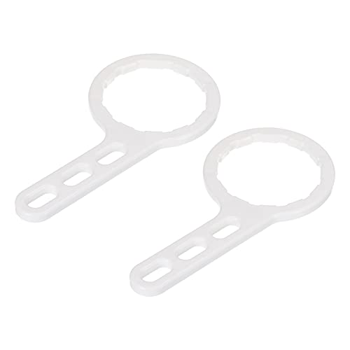 MECCANIXITY Water Filter Housing Wrench Fit for 1812 Water Filter Housing Plastic Filter Housing Wrench White 2Pack