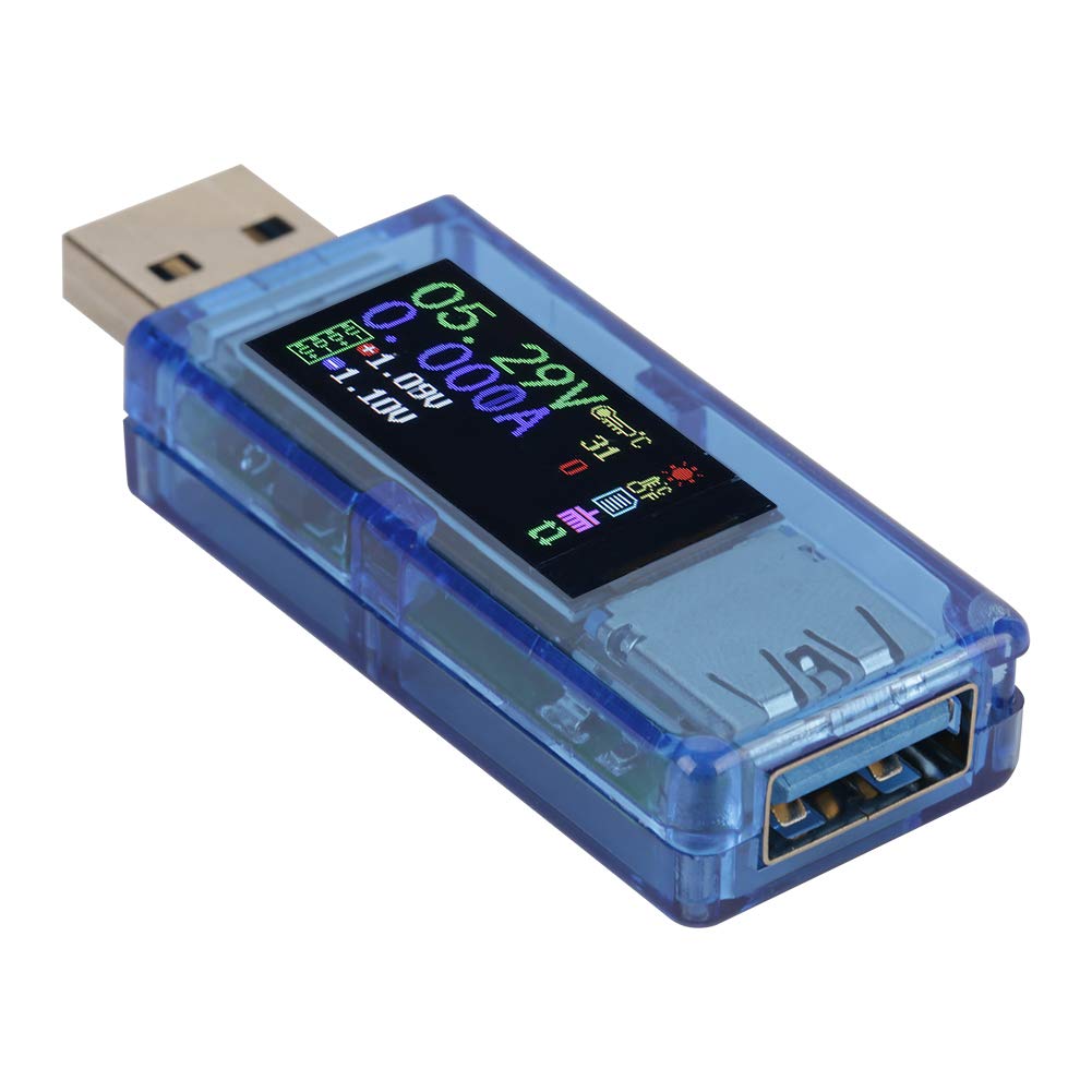 RuiDeng AT34 USB 3.0 Color, usb tester usb meter fnb38 LCD Tester,Voltmeter Ammeter Multimeter Charger USB Tester