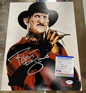 psa/dna authentic robert england autograph 11x14 freddy krueger a nightmare on elm street photo