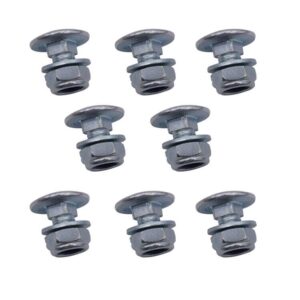 habiiid 8 packs 304 stainless steel snowblower skid shoe mounting bolts accessories kit (5/16-18) 3/4" 784-5580