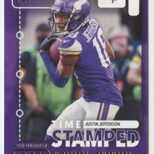 2022 Panini Prestige Time Stamped #5 Justin Jefferson Minnesota Vikings NFL Football Trading Card