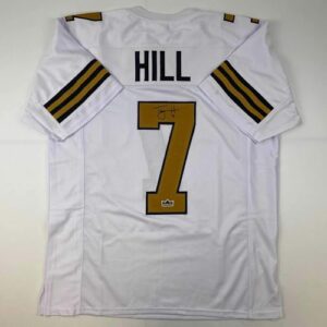 facsimile autographed taysom hill new orleans color rush reprint laser auto football jersey size men's xl