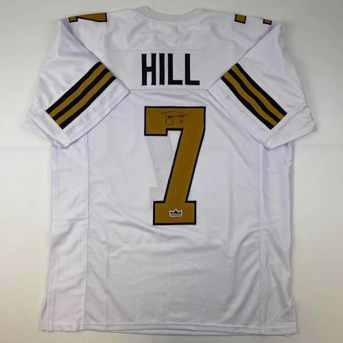 Facsimile Autographed Taysom Hill New Orleans Color Rush Reprint Laser Auto Football Jersey Size Men's XL