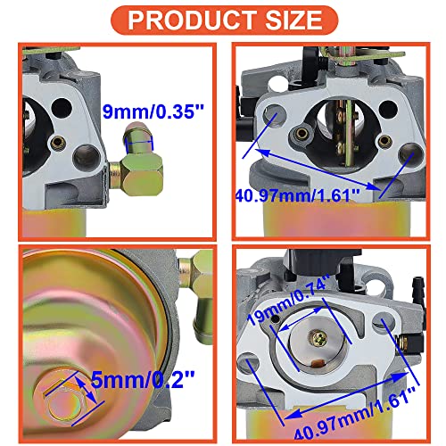 Hipa Storm 2410 2620 179CC Carburetor for Troy Bilt Storm 2420 2690 HUAYI 170SA 170S 165S Craftsman 208CC 179CC 951-14026A 951-10368 751-10638 951-14027A 951-10974 951-12705 Snow Blower Thrower Parts