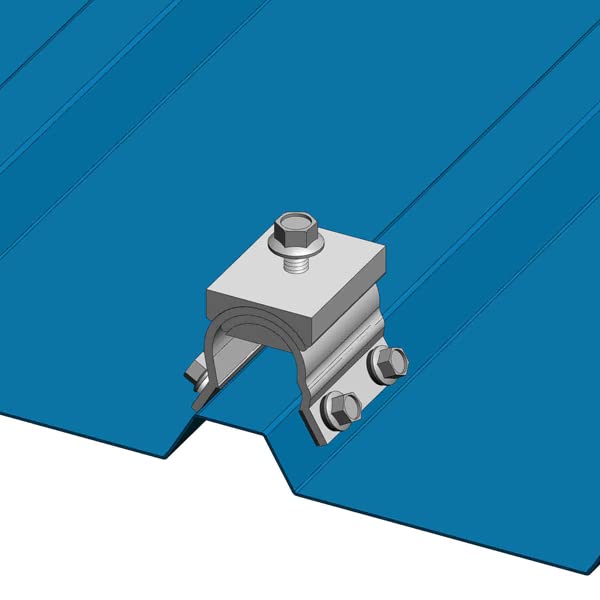 10 MageBracket RL R-Panel Trapezoidal Metal Roof Mounting Racking Rib Brackets Clamps for Solar Panel Module Installation