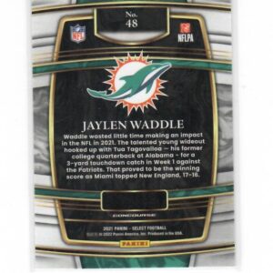 2021 Panini Select #48 Jaylen Waddle Miami Dolphins NM-MT NFL Football Concourse