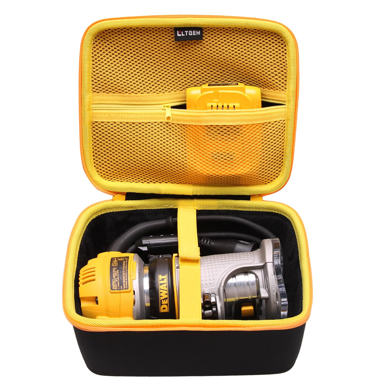 LTGEM Hard Case for DEWALT DCW600B / DWP611 20V Max XR Cordless Router - Travel Protective Carrying Storage Bag(Case Only)