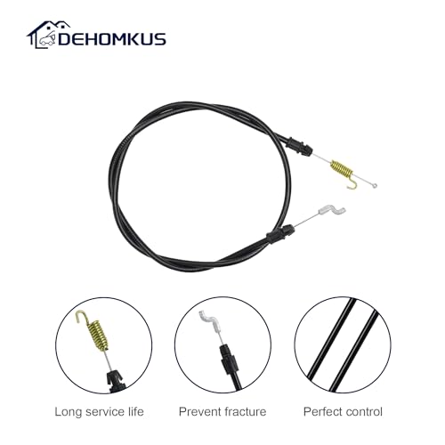 DEHOMKUS 946-0910A Clutch Auger Engagement Cable for MTD Cub Cadet Craftsman Ryobi Yard Man Troy-Bilt Yard Machines Snowblowers - 746-0910A 746-0910 SnowThrowers