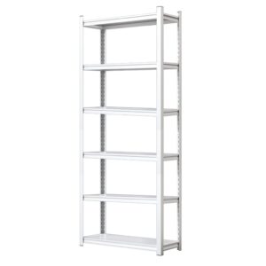 FIFOR Garage Shelving Heavy Duty, Adjustable 6-Tier Metal Shelves for Storage, Utility Shelf Rack,for Bathroom, Living Room, Balcony, Kitchen (Color : B, Size : 120 * 40 * 183cm)